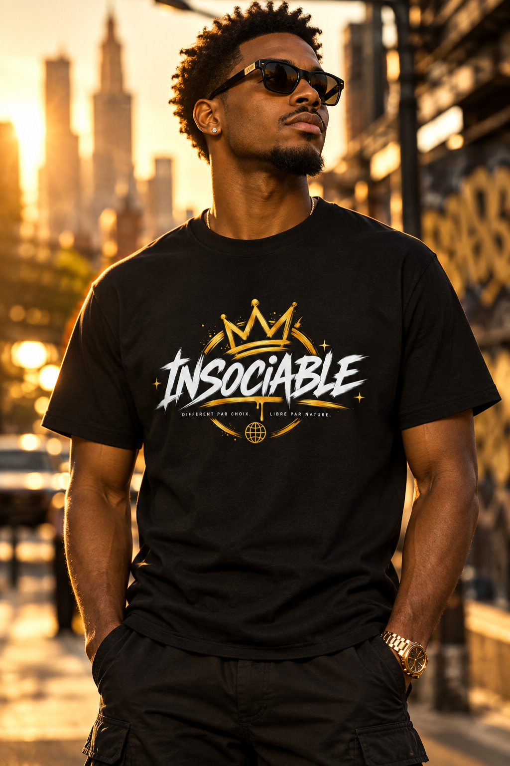 T-Shirt Insociable – Différent par Choix, Libre par Nature