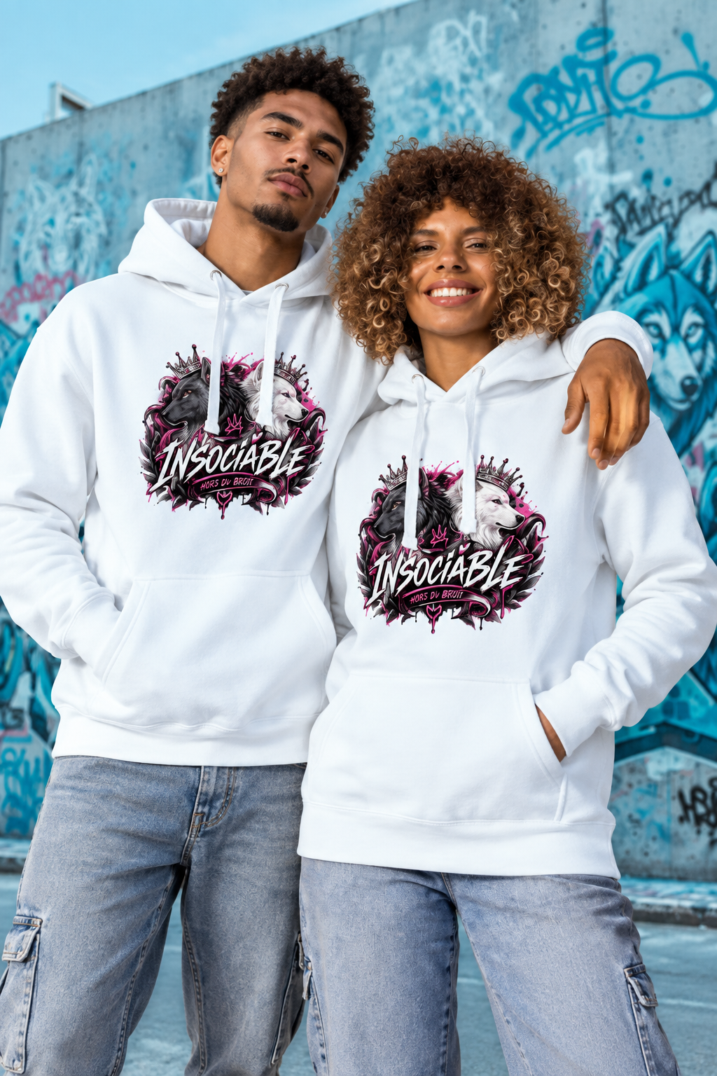 Hoodie Premium Insociable – Le Loup Ne Suit Pas
